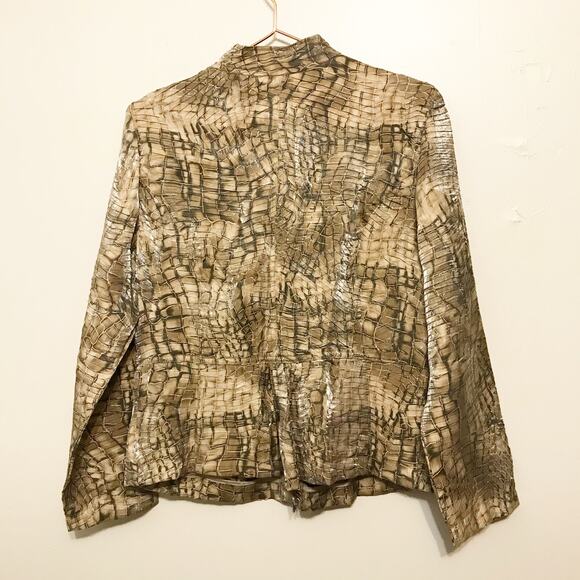 Chicos Python princess Marcella jacket size 1 medium - Picture 8 of 8